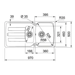 Franke Shop -Franke Shop 1 1 114.0633.740 dimensions