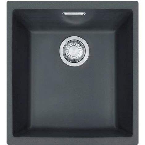 Franke Sirius SID110-34CB 1.0 Bowl Tectonite Undermount Black Kitchen Sink -Franke Shop 81167214 1