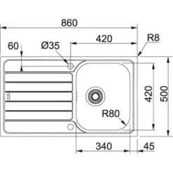 Franke Shop -Franke Shop spark611measurements